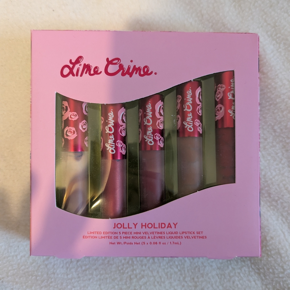 Lime Crime Jolly Holiday Lipstick Set